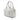 Silver Fendi Small Zucchino Metallic Canvas Forever Bauletto Boston Bag