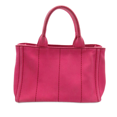 Pink Prada Canapa Logo Satchel - Designer Revival