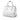 White Prada Vitello Daino Open Convertible Tote Satchel
