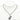 Silver Hermès Symbole Amour Pendant Half Pair Necklace - Designer Revival