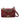 Red Chanel CC Stitched Calfskin Chain Flap Satchel