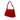 Red Fendi Micro Zucchino Nylon Mamma Forever Shoulder Bag - Designer Revival