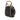Black Chanel Quilted Lambskin Oval Logo Chain Top Handle Round Clutch on Chain Satchel - Designer Revival