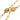 Gold Chanel CC Gold Plated Lion Head Station Chain Long Necklace