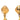 Gold Chanel CC Gold Plated Diamond Drop Clip On Earrings