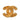 Gold Chanel CC Gold Plated Quilted Brooch