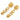 Gold Chanel Gold Plated CC Heart Drop Clip on Earrings