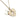 Gold Chanel Gold Plated Rhinestone CC Logo and Heart Pendant Necklace