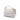 White Fendi Large Zucca Embossed Leather Baguette Satchel - Designer Revival