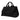 Black Prada Large Canvas Canapa Logo Tote Satchel