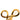 Gold Chanel CC Gold Plated Infinity Brooch