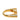 Gold Gucci Gold Plated Strass Logo Letter Ring S