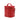 Red Chanel CC Lambskin Vanity Case Satchel