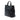 Black Prada Glace Calf Open Convertible Tote Satchel