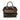 Brown LOEWE Bicolor Grained Calfskin Cruz Satchel