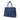 Blue Prada Medium Saffiano Cuir Double Satchel - Designer Revival