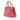Pink Prada Medium Saffiano Lux Galleria Double Zip Tote Satchel - Designer Revival