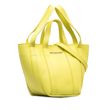 Yellow Balenciaga XS Everyday North-South Tote Satchel - Designer Revival