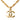 Gold Chanel Gold Plated CC Pendant Chain Necklace