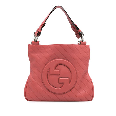 Pink Gucci Small Blondie Satchel - Designer Revival