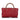 Red Gucci Medium Calfskin Bamboo Shopper Satchel - Designer Revival