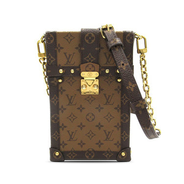 Brown Louis Vuitton Monogram Reverse Pochette Trunk Verticale Crossbody Bag - Designer Revival