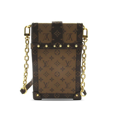 Brown Louis Vuitton Monogram Reverse Pochette Trunk Verticale Crossbody Bag - Designer Revival