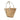 White LOEWE Medium Raffia Anagram Basket Tote