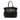 Black Prada Nappa Intarsio Flower Shopping Tote - Designer Revival