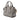 Gray Burberry Small Grained Leather Clifton Satchel