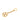 Gold Chanel CC Gold Plated Key Chain
