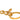Gold Chanel CC Gold Plated Key Chain