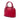Red Gucci Mini Calfskin GG Charm Dome Satchel