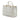 White Prada Saffiano Lux Double Zip Satchel