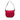 Red Fendi Zucchino Canvas Shoulder Bag