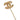 Gold Chanel CC Gold Plated Pin Brooch