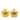 Gold Chanel Gold Plated CC Flower Clip On Earrings