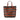 Brown Saint Laurent Le Monogramme Coated Canvas and Leather Shopper Tote Satchel