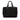 Black Chanel Old Travel Line Nylon Handbag