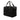 Black Chanel Old Travel Line Nylon Handbag