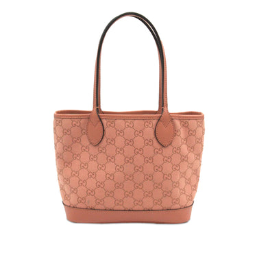 Pink Gucci Small GG Canvas Ophidia Tote