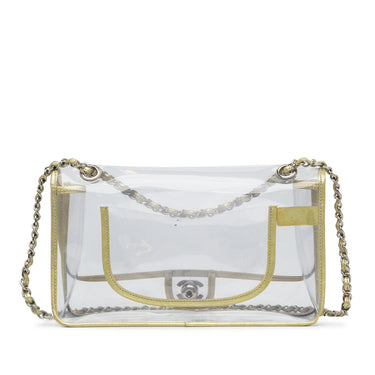 White Chanel Medium Naked Flap Shoulder Bag - Designer Revival