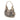 Beige Burberry Smoked Check Coated Canvas Brooklyn Hobo