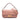 Pink Fendi Medium Leather Embossed FF Baguette Satchel