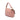 Pink Fendi Medium Leather Embossed FF Baguette Satchel - Designer Revival