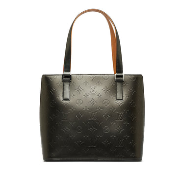 Gray Louis Vuitton Monogram Mat Stockton Tote Bag