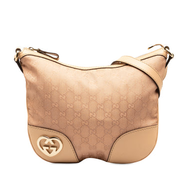 Pink Gucci GG Canvas Lovely Crossbody