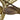 Gold Chanel CC Gold Plated Clover Rope Brooch