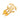 Gold Chanel CC Gold Plated Filigree Fringe Drop Brooch
