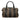 Brown Fendi Pequin Coated Canvas Boston Bag